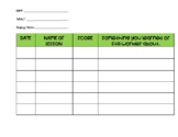 Student Grade Tracker & Weekly Reflection
