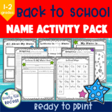 Back to School: All About Me! Name Activity Pack