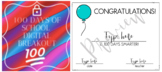 100th Day of School Digital Breakout Escape Room and Award Two-Pack