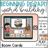 Beginning Digraph Word Building Boom Cards? | Digraphs SH, CH, TH, WH