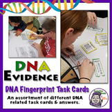 DNA Structure Worksheet and Task Cards CSI Activity - Middle School Forensics