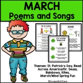 March Poems and Songs | Shared Reading & Fluency | Print + Google Slides