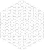10 Expert Hexagonal Mazes - Pack D