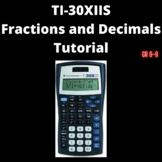 Math Calculator practice! Fractions and Decimals Tutorial- TI-30XIIS Calculator