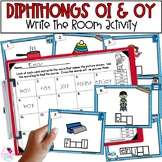 OI OY Diphthong Vowel Pairs - 1st Grade Fun Phonics Review Write the Room