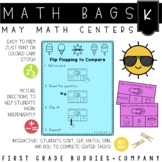 May Math Centers for Kindergarten: 10 Low Prep Summer Centers (Math Bags)