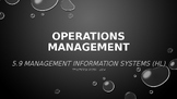 IB DP Business Management U5 Topic 9: Management Information Systems (HL)