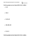 5 Question Mastery Quizzes Presents: Greatest Common Factor (GCF)