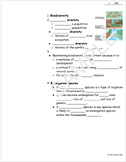 Biodiversity Guided Notes
