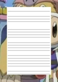 Theme Writing Paper: Cartoon Bomberman 35
