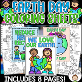 Earth Day Activity Coloring Pages | Seasonal Coloring Sheets | Doodles