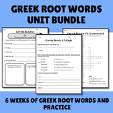No-Prep 6 Units Greek Root Words Activities for Vocabulary - Grades 4-7