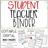 Student Teaching Binder - Editable - Digital or Printable