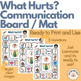 What Hurts? Adaptive Picture Communication Board AAC Autism Preschool Boardmaker