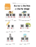 Name the Pets Piano White Keys
