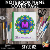 Alphabet Serenity Coloring Sheets Set #2 - Composition & Spiral Name Cover Pages
