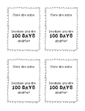 100th Day 100 Days Smarter (Smarties Printable)