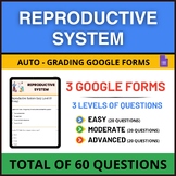 Reproductive System Quiz Pack Â¨C 3 Google Forms Quiz - Grade 6,7,8,9,10