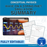 08 - Wave on a String PhET Simulation Summary