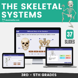 Skeletal System Interactive New Year Science Lesson with Self-grading Activities