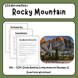 Rocky Mountain National Park: Reading Comprehension Passages & Questions