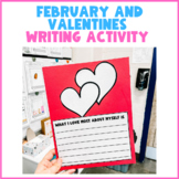 Valentines Day Craft and Writing Activity | February SEL writing
