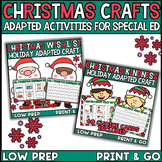 Christmas Craft Activities Holiday Adapted Craft for Special Ed Pre K & Kinder
