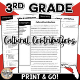 SS.3.G.4.4: Cultural Contributions - Ethnic Groups in the United States | 3rd SS