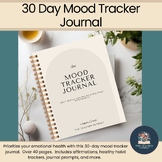 30-Day Mood Tracker Journal for Teacher Self-Care and Wellness