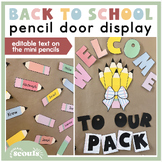 Welcome to Our Pack Back to School Classroom Door Decor | Pencil Classroom Decor