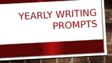 Yearly Writing Prompts Powerpoint