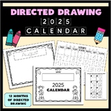 Directed Drawing 2025 Calendar Set - 12 Month - 3 Versions for K-5th grade