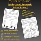 "The Great Gatsby" Background Research Jigsaw Project