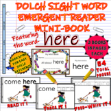 High Frequency Dolch Pre-Primer Sight Word Emergent Mini-book / Word: HERE