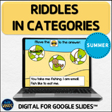 Summer Vocabulary Riddles Activity Guess the Category Member Speech Therapy