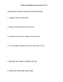 Romeo and Juliet Line Exercise