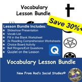 Shinto Geography Vocabulary Lesson Bundle EDITABLE