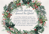 Holidays Around the World Writing Project, Leveled, Differentiated!