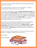 3rd Grade ELA and Social Studies Integrated Packet (Comprehension/Explorers)