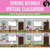 Spring Bitmoji Virtual Classroom | Distance Learning Google Slides Editable