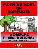 Wonders Unit 1 Week 2 Morning Work Homework Grammar for 1st grade v2014 2017