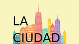 Spanish City Vocabulary & Directions Presentation | La Ciudad + Map Activity