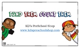 Find Them, Count Them Math Booklet Pre-k Kinder 1st Grade