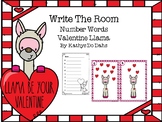 Write The Room Number Words Valentine Llama