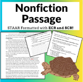 Nonfiction STAAR Formatted Passage with SCR and ECR for RACES Strategy