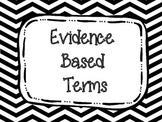 Evidence Based Terms Posters Primary Colors