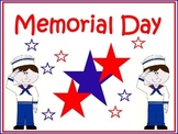 Memorial Day and The Wall by Eve Bunting:  Grades 3-6