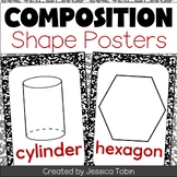 Composition Shape Posters, Composition Classroom 2D and 3D Shape Posters, Decor