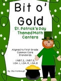 Bit Of Gold St. Patrick's Day 1st Grade Math Centers Pack