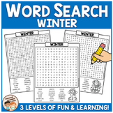 Winter Word Search Puzzles